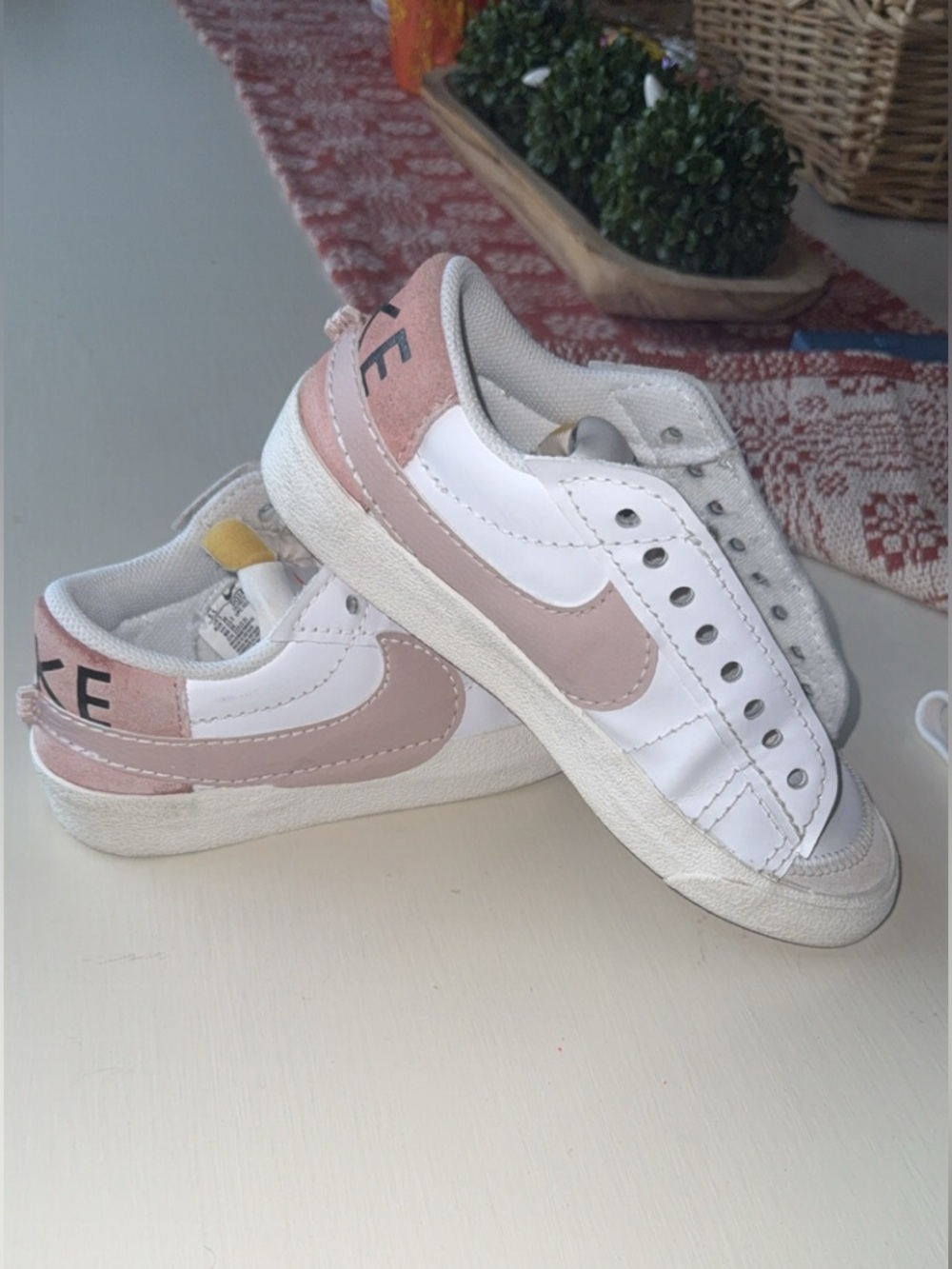 Nike Blazer Low '77 Jumbo- White/Rose Whisper/Pink Oxford